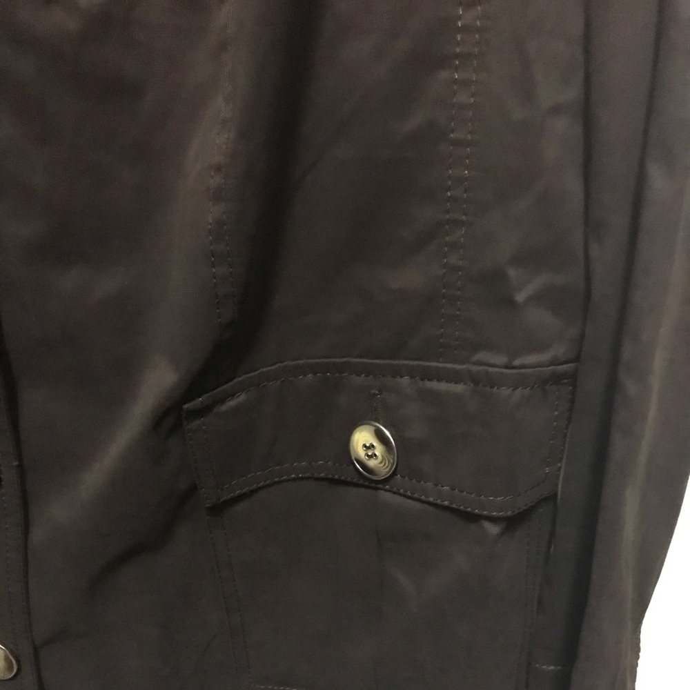 Ulla Popken PlusSize/Tall Dark Brown ButtonUp Coat - Picture 4 of 8